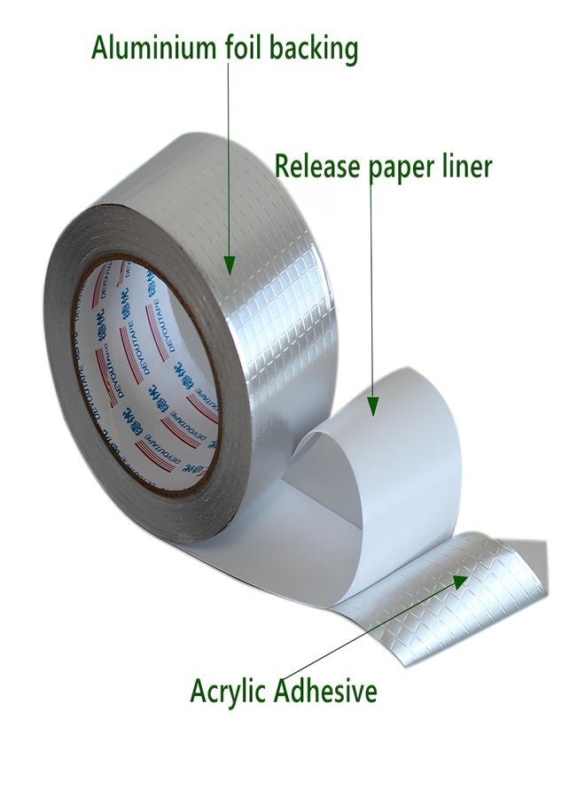 DOOMSDAY Leakage Repair Waterproof Tape for Pipe Leakage Roof Water Leakage Solution Aluminium Foil Tape Waterproof Adhesive Tape Sealing Butyl Rubber Tape for Leakage (5cm x 5m) - Image 4
